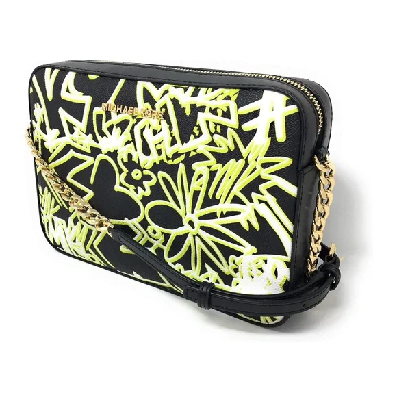 Michael Kors Graffiti Jet Set Crossbody Bag - Picture 3 of 10